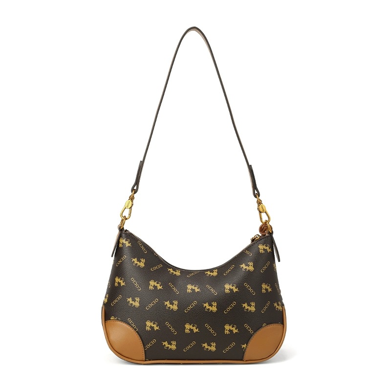 New hot selling item crescent bag letter printed series shoulder bag simple and versatile elegant armpit bag