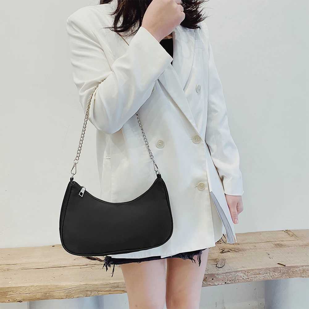 Solid Color Shoulder Purse Women Underarm Bag Ladies Fashion Tophandle Clutches Black Beige White Pink Handbag Pouch W250911