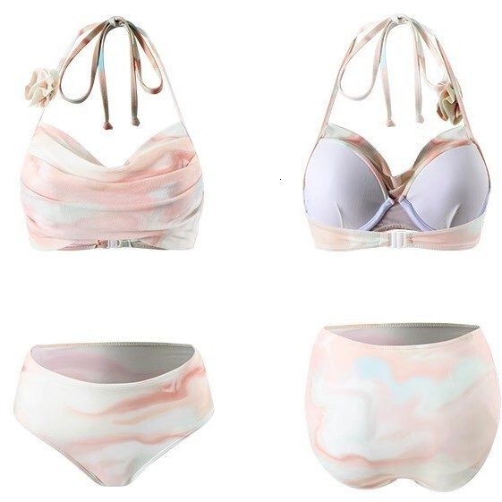 Sexy Skirt-style Two-piece Bikini Three-piece Set Slimming Pure Desire Beach Vacation Swimsuit for Women