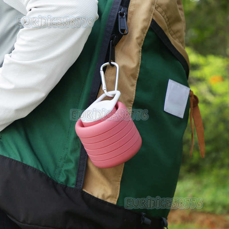 Creative Folding Cup Outdoor Travel Sports Water Bottle Portable Handy Cup Thin Cycling Water Cup H250911