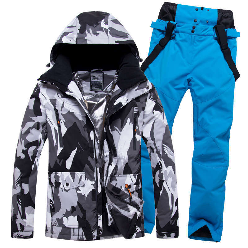 Men's Ski Waterproof Breathable, Snowboard And Double Board Suits, Winter Warm Skiing Equipment