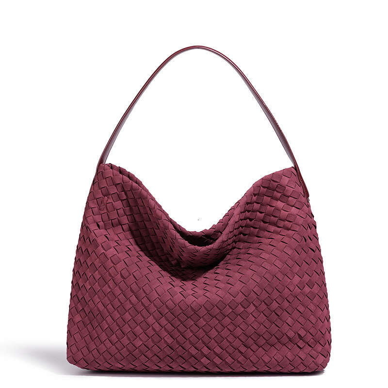 Handheld Woven Tote for Women New Large Capacity Commuter Versatile Shoulder Underarm Crossbody Bucket Bag