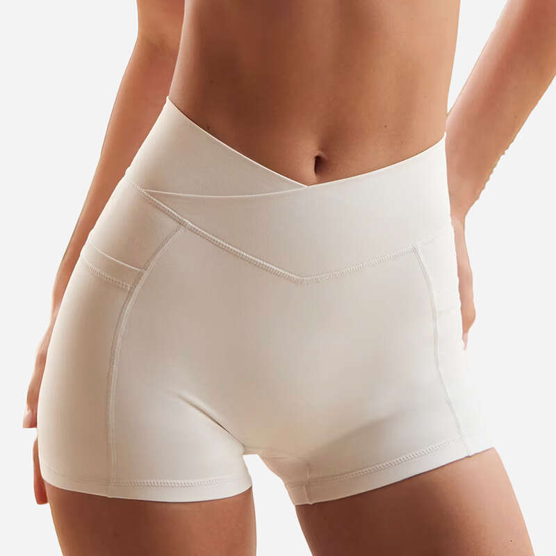 High Elasticity Halter Beauty Back Bra Cross Waist Fiess Three-Point Shorts Yoga Outfit Sports Set