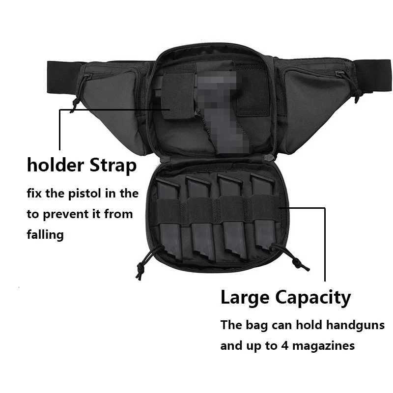 Tactical Waist Bag Chest Packet Training Hiking Shooting Hunting Outdoor Storage MultiFunction Bag Airsoft Paintball Combat Z250911