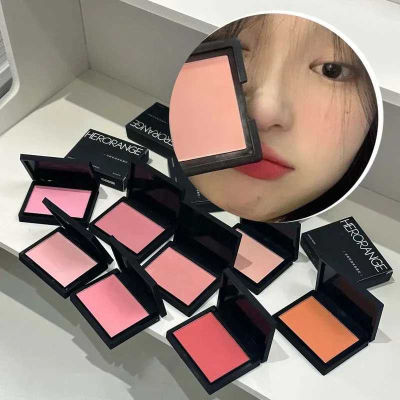 Sweet Orange Blusher Makeup Powder Blush Latte Nude Peach Cheek Color Face Contour Brighten Lasting Rich Color Rouge Cosmetics W250911