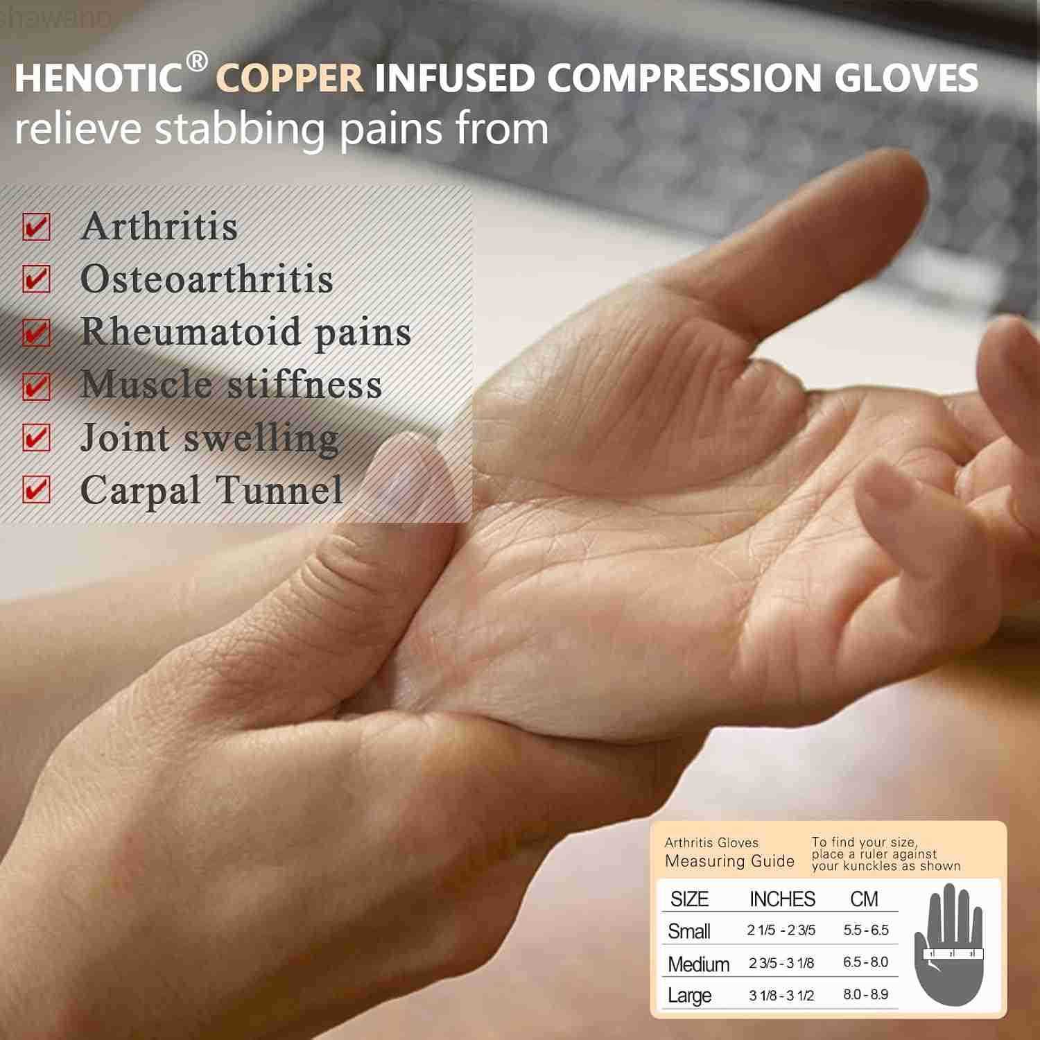 Arthritis Gloves for Women Men Fingerless Breathable Moisture Wicking Arthritis Compression Gloves for Relieving Carpal Tunnel Aches Rheumatoid Pains 