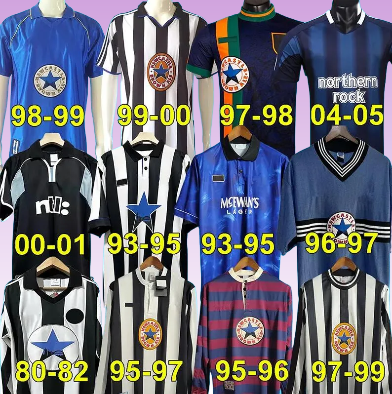 New castleS 95 96 97 99 2000 01 03 04 Retro SOCCER jerseys SHEARER PINAS 1993 1980 82 05 2006 UNITED OWEN classic FOOTBALL SHIRTS Ginola long sleeves6