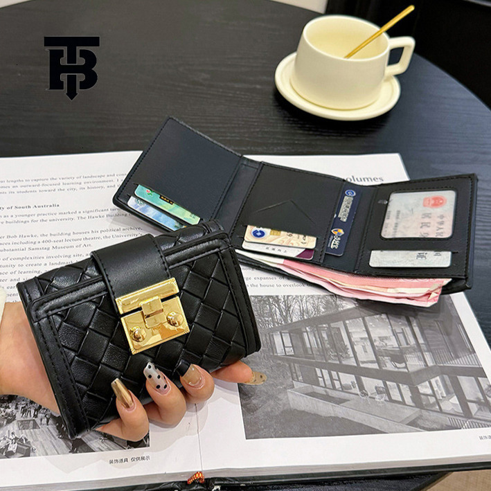 TB BHULAMTE Free Shipping Designer Wallet New Fashionable Women's Three Fold Handbag Short Wallet Coin Bag Retro Multi Slot Card Bag Mobile Phone