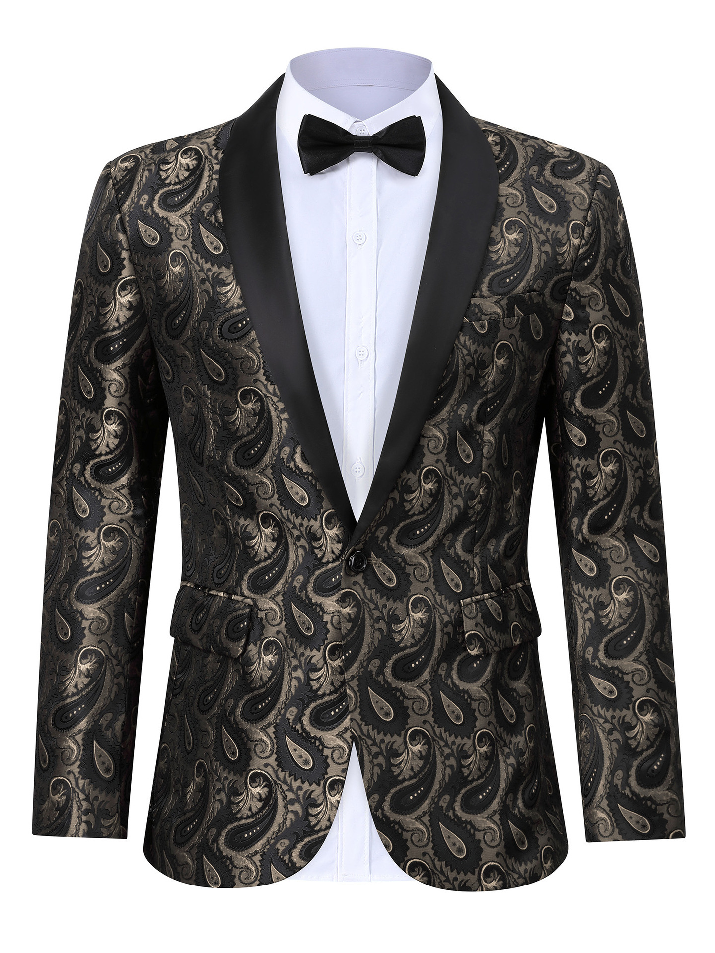 H865Men's spring and autumn youth double-breasted suit jacket