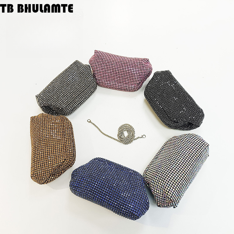 Free Shipping Designer Bag 2025 Luxury Bag Light Luxury Diamond-studded Shell Bag Rhinestone Evening Bag Women's Handheld Underarm Bag Diamond-st