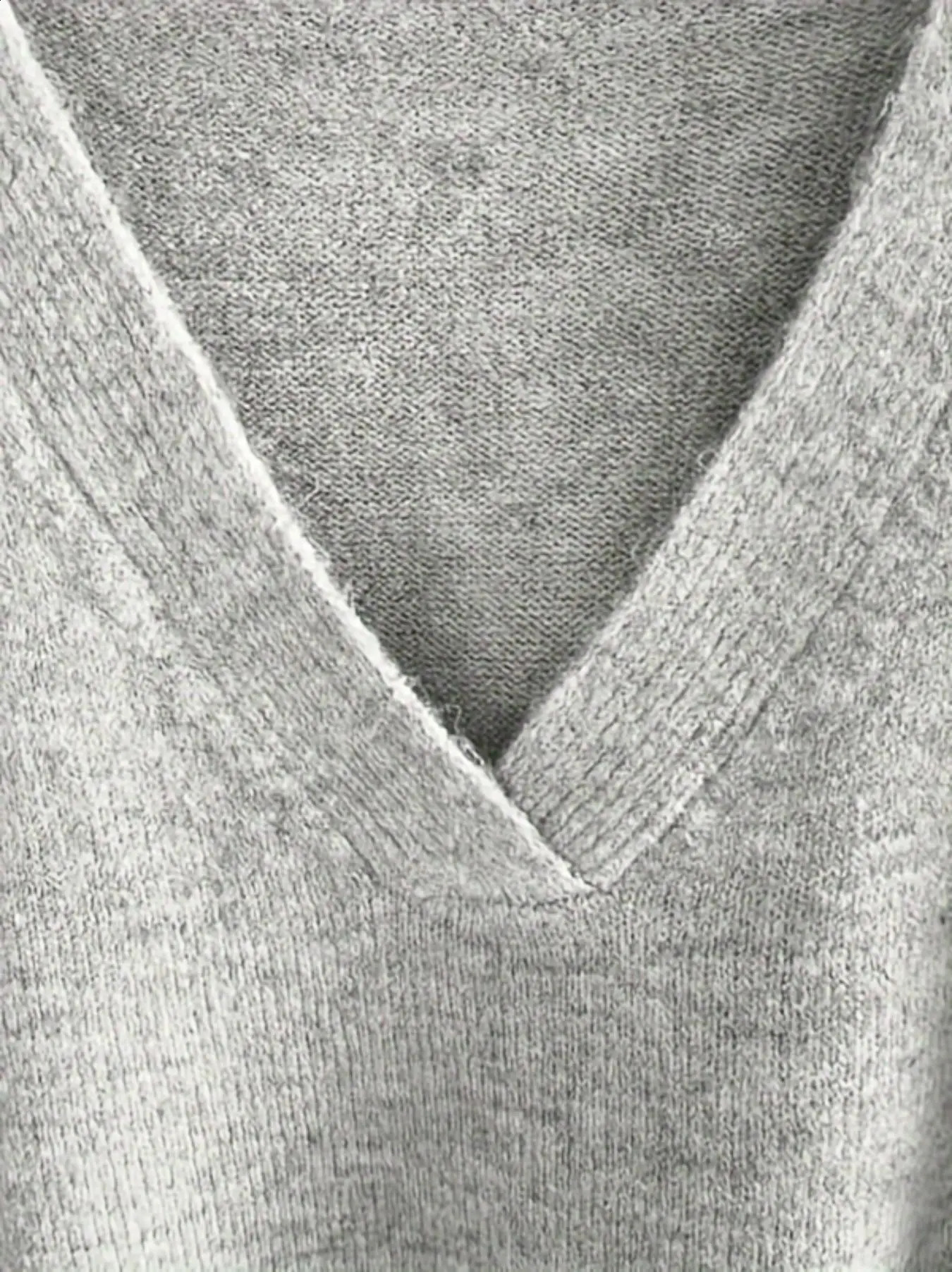 Casual Loose Womens Pullover Daily Versatile V Neck Pure Color Simple Autumn and Winter Warm Plus Size Sweater 250911