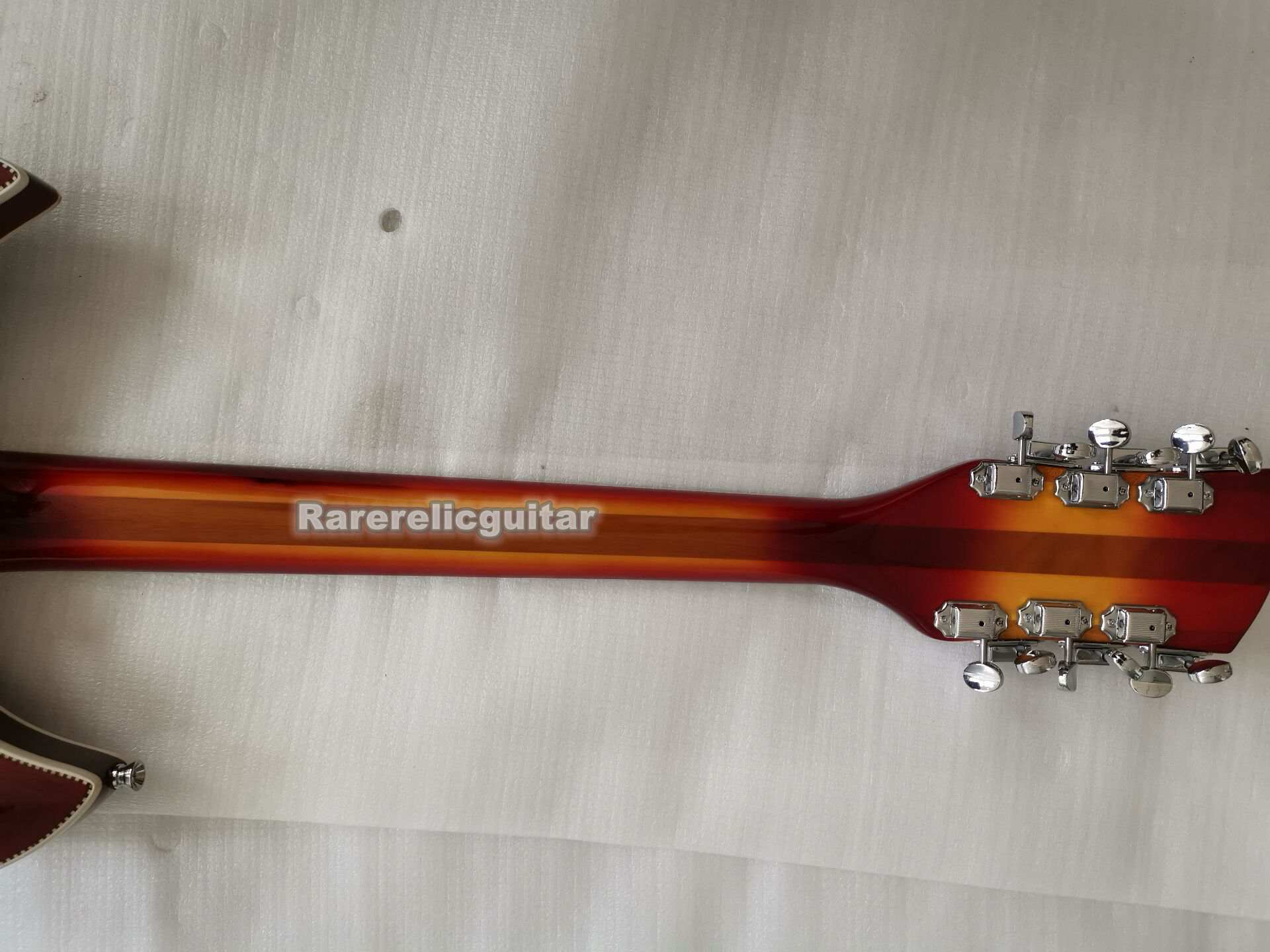 381 Vintage 12-String Electric Guitar with Luxury Double Edging and Semi-Hollow Jazz Design