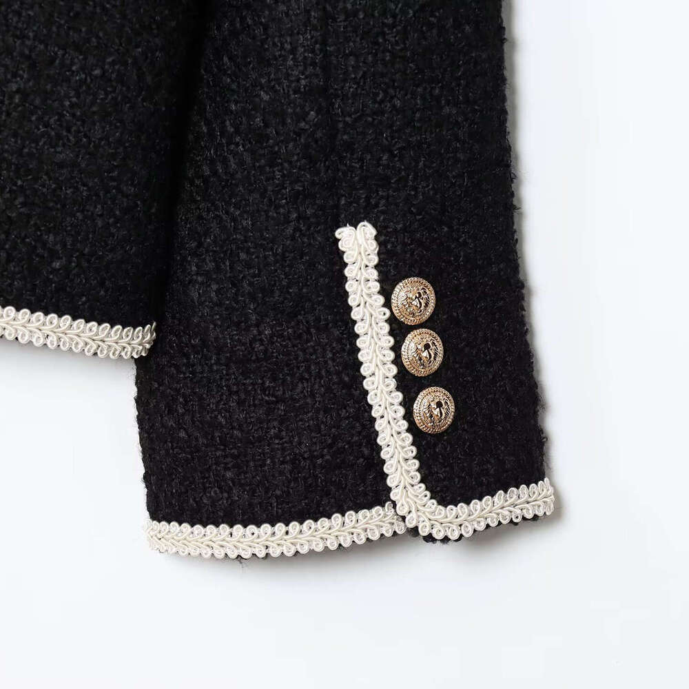 DHEssentials 2025 New Fashionable and Elegant Women's Round Neck Pocket Fleece Jacket 1290871