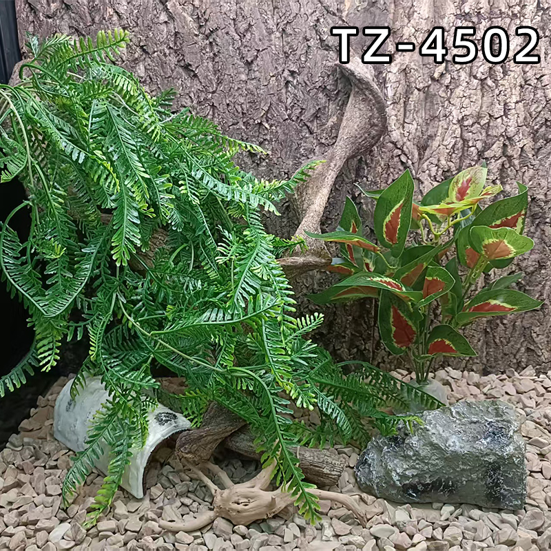 Reptile terrarium decoration Hanging plants Lizard and tortoise ecological tank landscaping set Lazy suit Factory direct sales