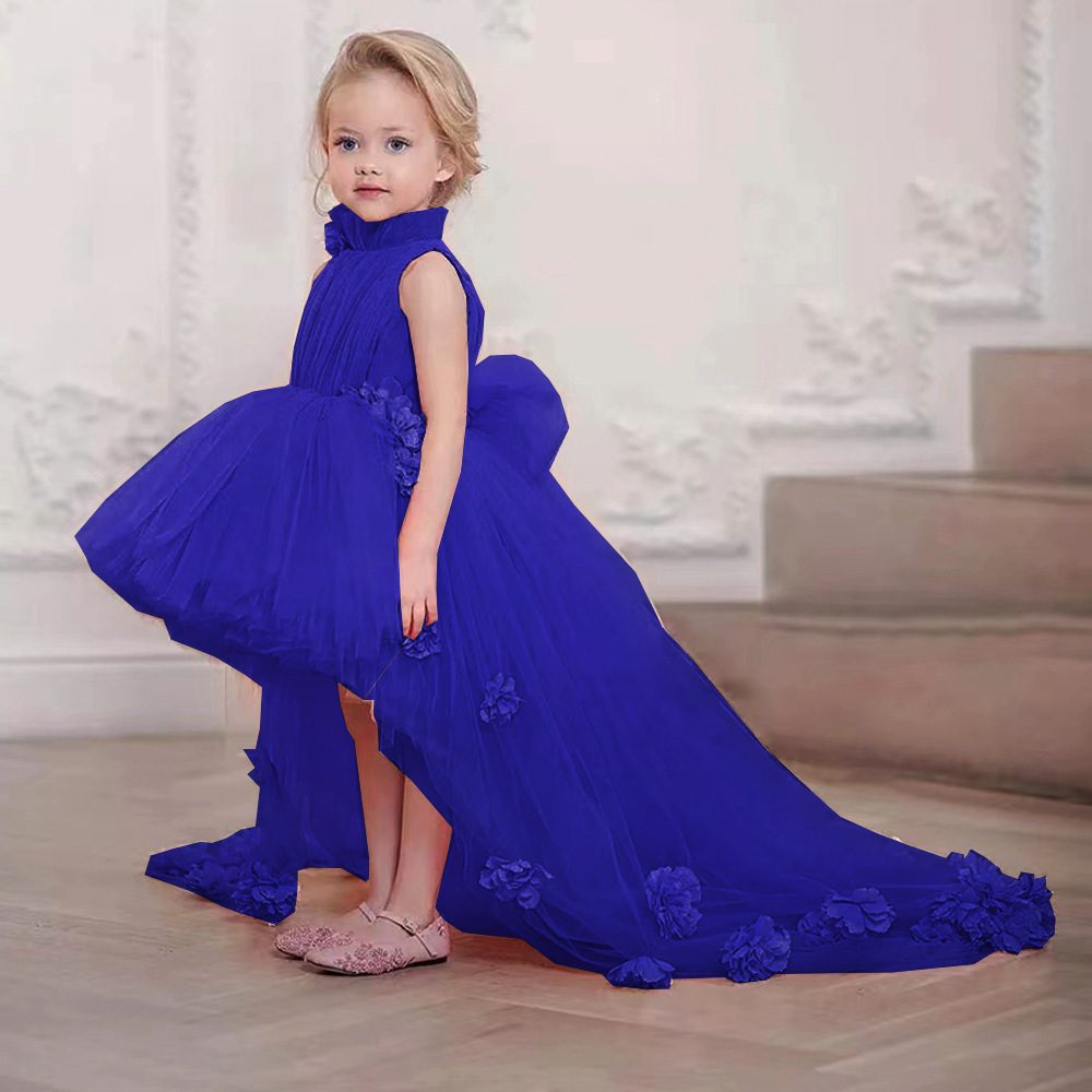 Pink Tulle Lace Fragmented Flower Girl Dress First Wedding Flower Child Birthday Banquet Sacrament Customized Dress Z250630