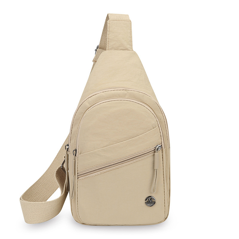 Urban Simple Women S Chest Designer Bag Bag Free Shipping Large Capacity Luxury Bag Multi Layer Versatile Shoulder Bag Washed Nylon Fabric Casual Cros