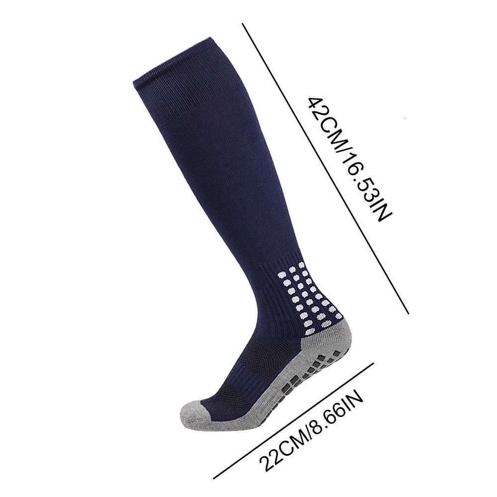 15 pairs New Long Football Socks Silicone Suction Cup Grip Anti Slip Soccer Socks Sports Men Women Baseball Rugby Sock D250911
