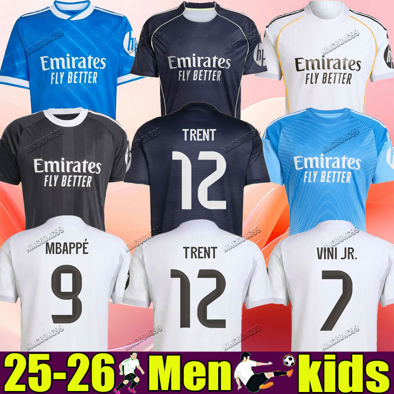 GULER 25 26 soccer jerseys VINI JR real HUIJSEN MBAPPE valverde ARDA 2025 football shirt TRENT VALVERDE BELLINGHAM Camisetas MaDrIdS men kids Baseball US Pack M
