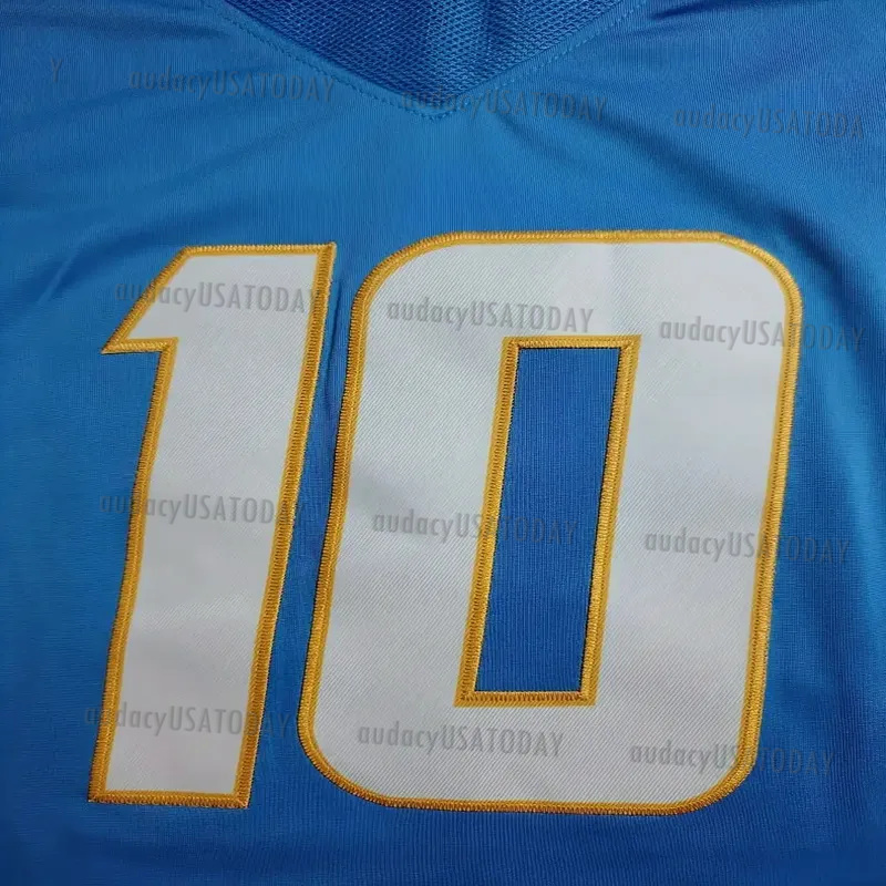2025 New Navy football jerseys Ladd 15 McConkey Justin Herbert Derwin James Jr. Quentin Johnston Joe Alt 8 HAMPTON jerseys