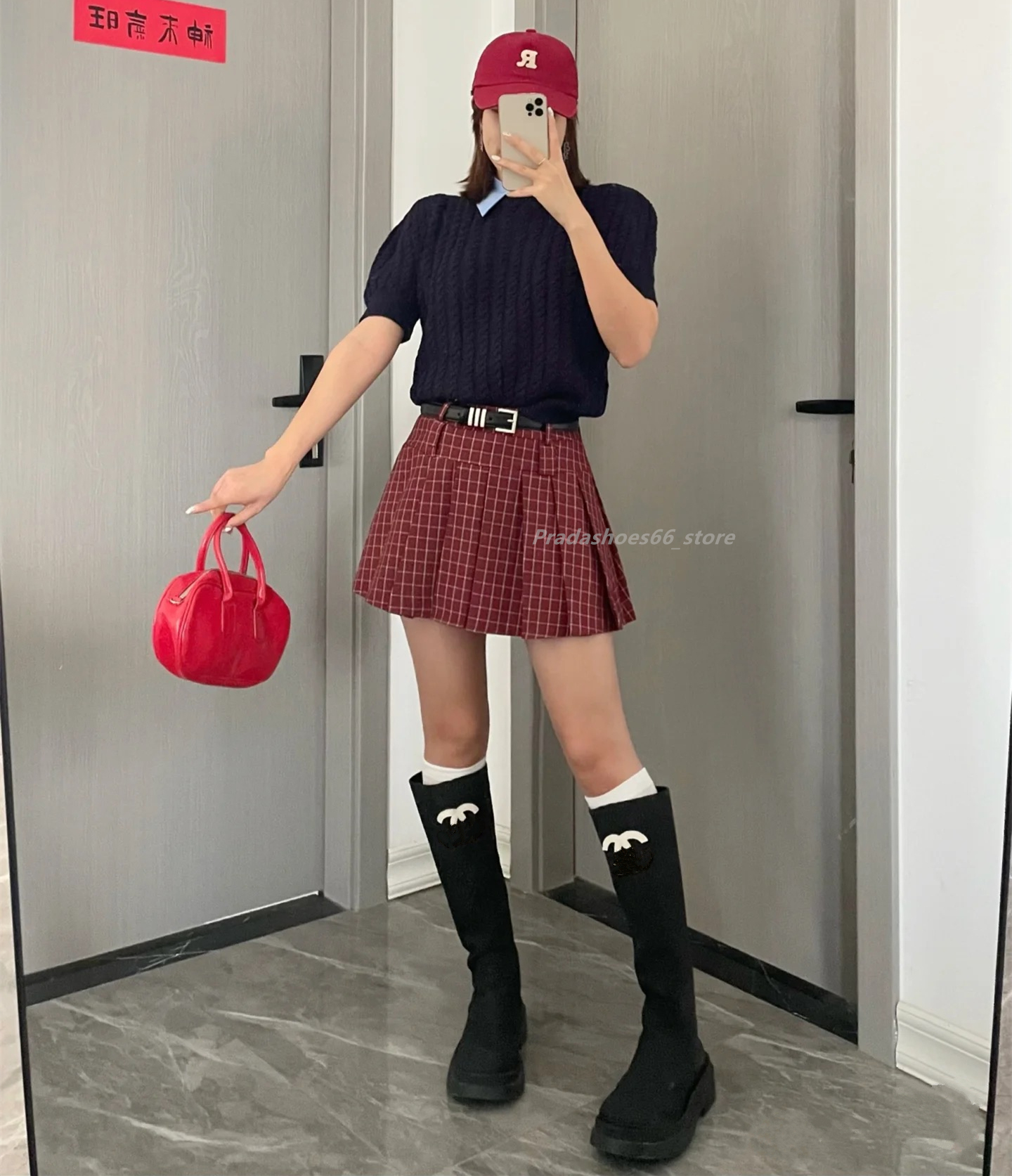 Luxury designer Winter Fashion Elastic Slim Women Over The Knee Boots cc Square High Heels Thigh High Sock Booties botas de inverno feminina Boots chan