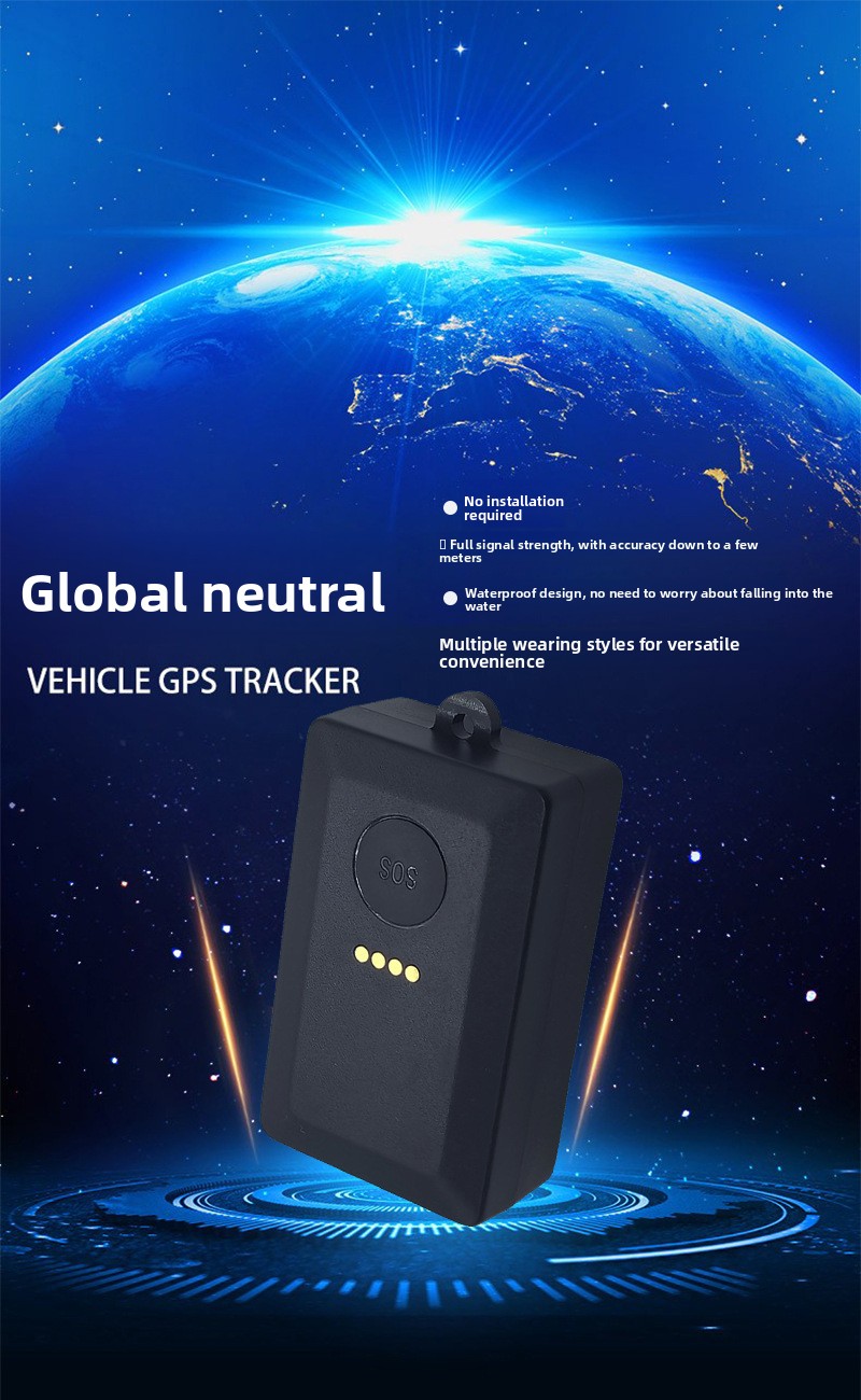 Global Universal International Edition Personnel Diving car GPS Tracker Anti-Lost Pets Waterproof Positioning Charging Portable Rechargeable 1600MA Ba