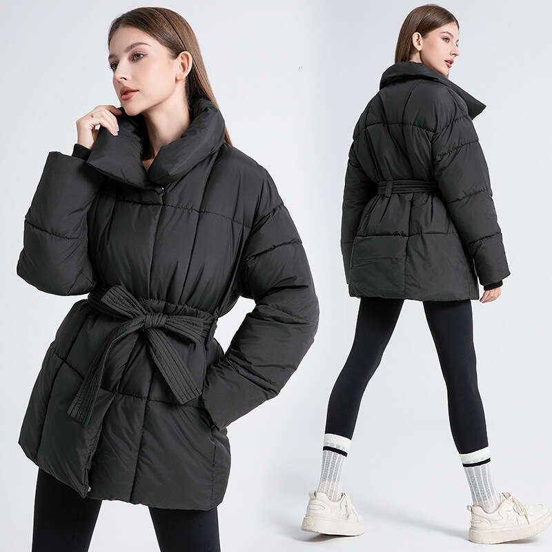 Women's Mid-Length Down Jacket Winter New Style Design Coat Student Cotton Outerwear