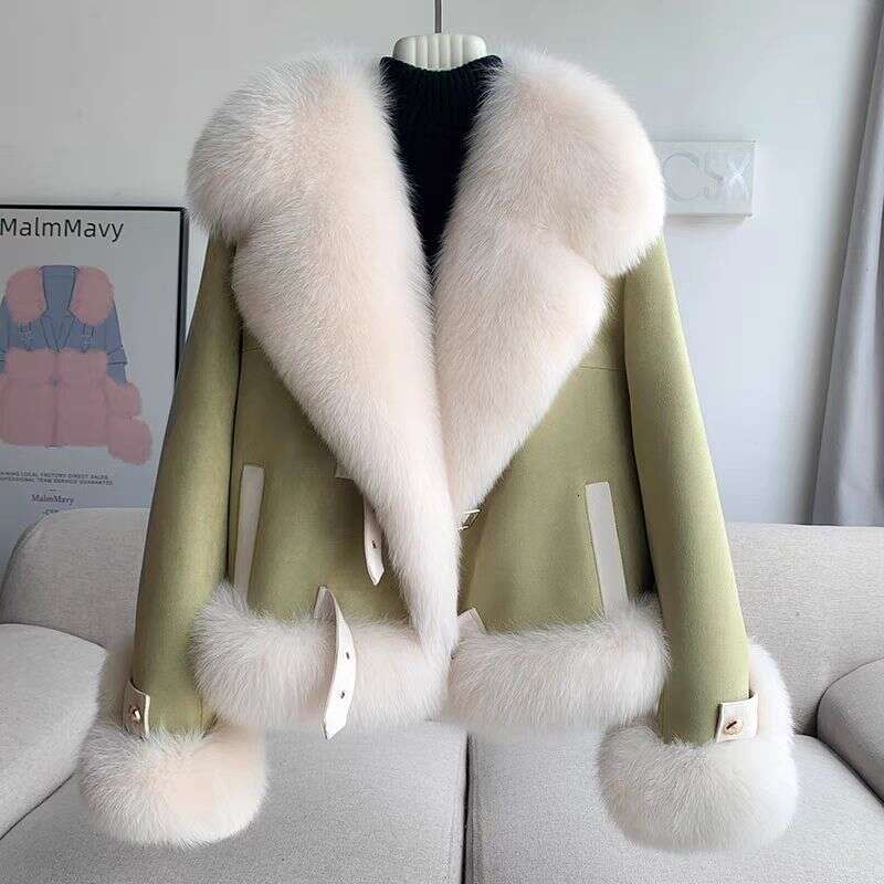 Clothing Winter New Temperament Coat Women's Slim Warm Jacket Jacket Large Fur Collar Top Young Style 250912