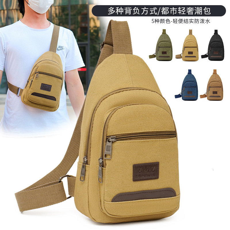 New Luxury Bag Men S Designer Bag Chest Bag Canvas Bag Large Capacity Crossbody Bag Men S Free Shipping Bag Shoulder Bag Chest Small Backpack Commuter