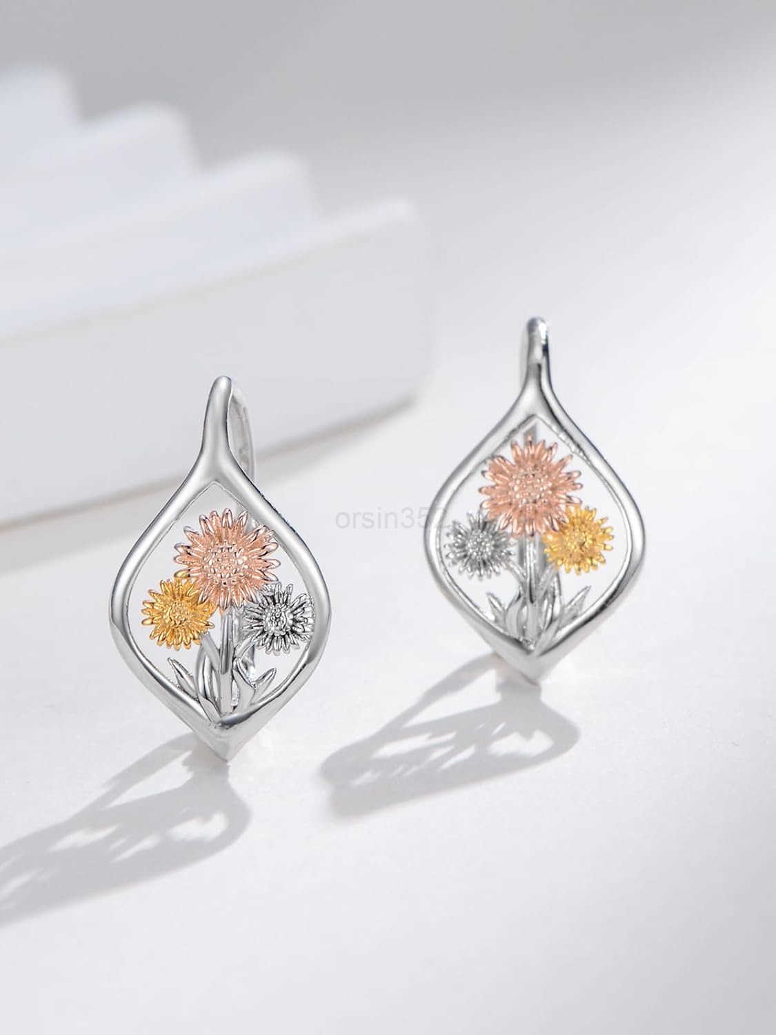 Earring for Women Sterling Silver Dangle Drop Hoop Earrings for Women Birthday Anniversary Christmas GiftsW250911