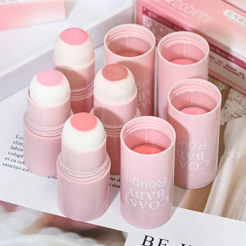 Soft Fog Blush Stick Energetic Bouncy Korean Style Brightening Dualuse For Lips And Cheeks Natural Color Vitality Girl W250911