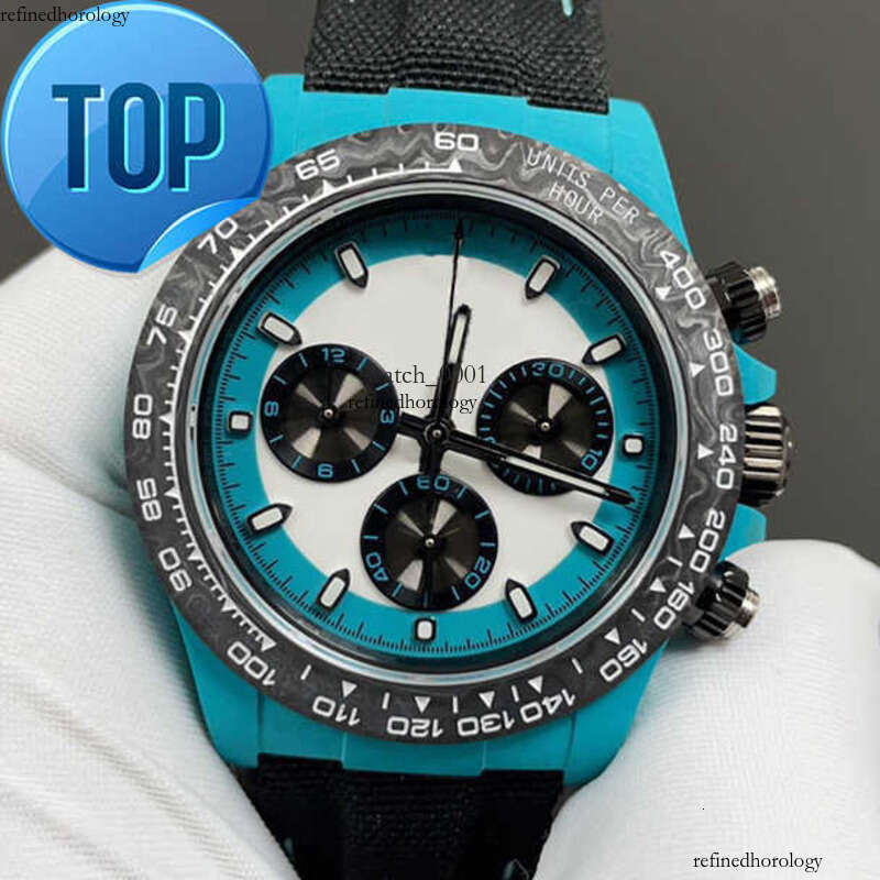 DIW Designer Mens Watch Carbon Fiber Luminous 40mm High Quality Automatic Luxury Watches for Men WJZ2