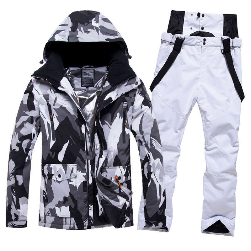 Men's Ski Waterproof Breathable, Snowboard And Double Board Suits, Winter Warm Skiing Equipment