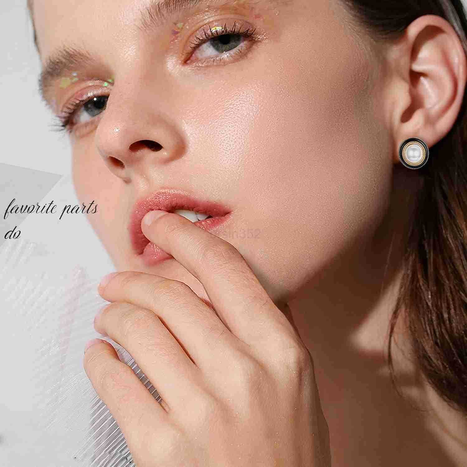 10 Pairs Clip Earrings for Women Clip On Earrings for Non Pierced CZ Flower Simulated Freshwater Pearl Twist Knot Clip Earrings Sets Gold Silver ToneW