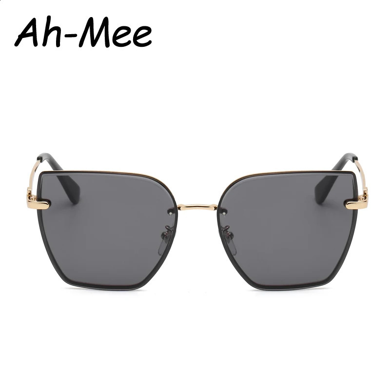 Cycling Retro Cat Eye Sunglasse n Fashion Rimless Gradient Sun Glasses Shades Cutting Lens Frameless Eyeglass 250910
