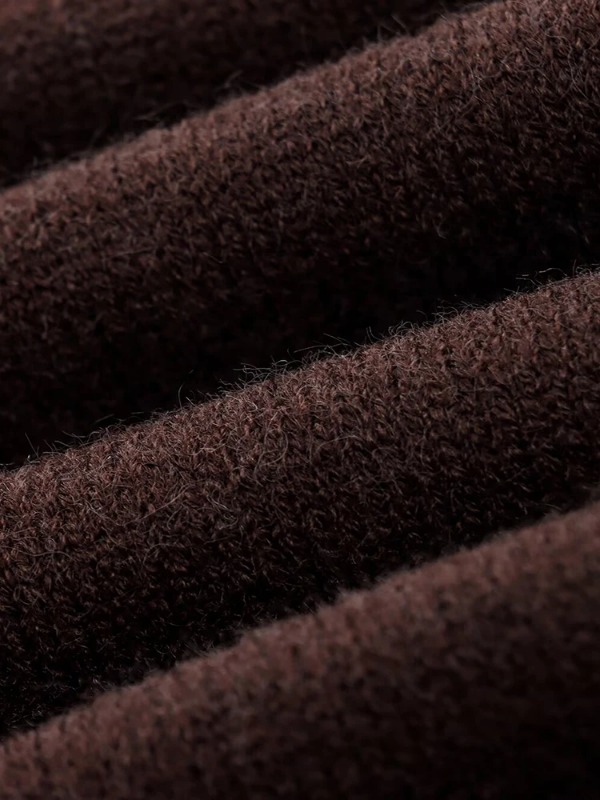 Elevated Women Elegant Off the Shoulder Sweaters 2025 Fashion Ladies Loose Brown Pullovers for Female Stylish Knitwear Clothes