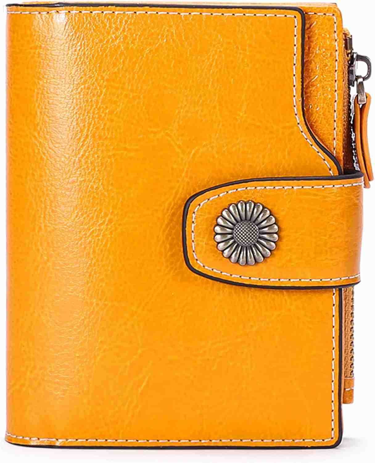 Small Wallet for Women Leather Bifold Compact Small Womens Wallet with RFID BlockingW250911