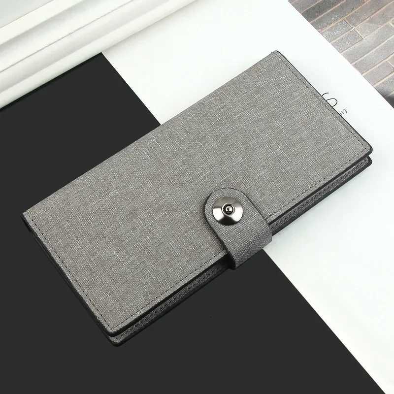 Canvas Wallet Mens Long Wallet Multicard Simple Ultrathin Coin Purse Bank Card Holder Clutch Photo Clip Bifold Wallet W250911