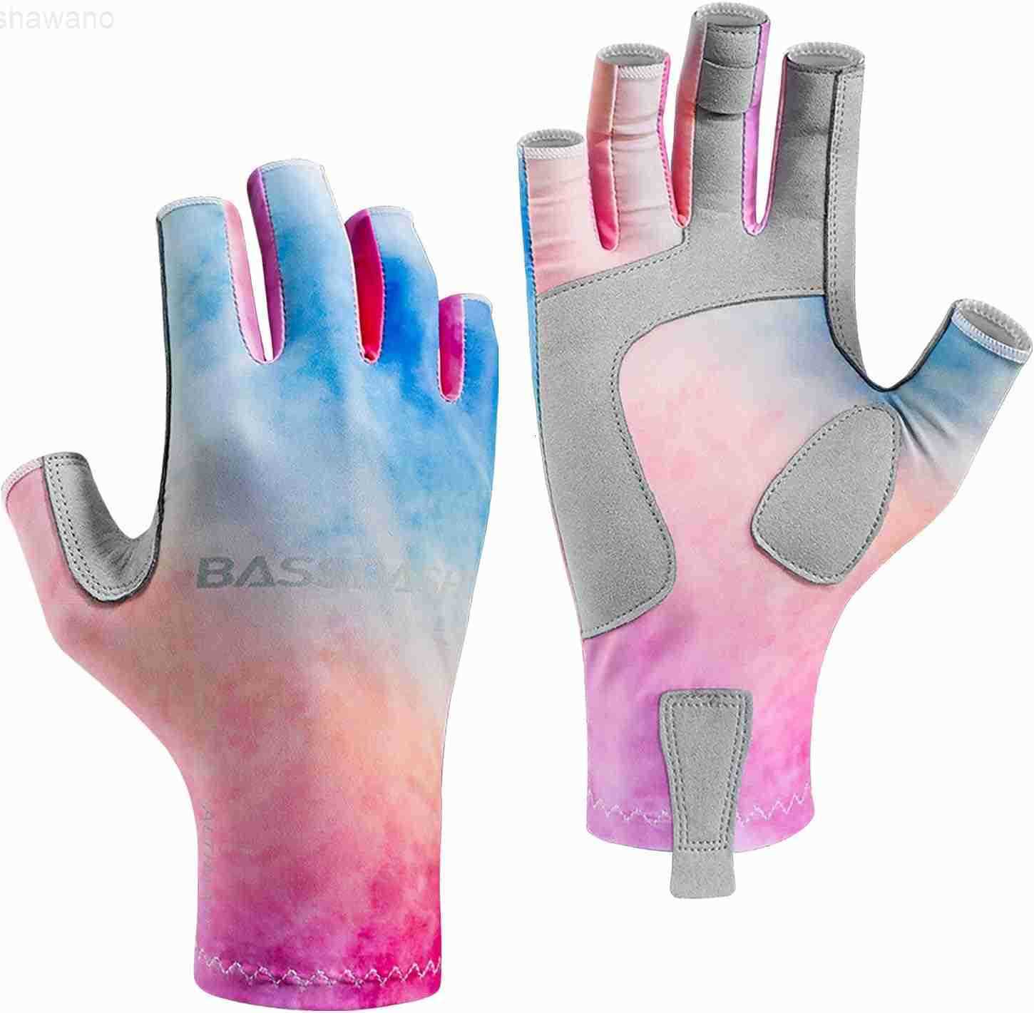 Womens Fishing Gloves UV Sun Protection Fingerless Gloves for Kayaking Paddling Hiking Cycling Driving Shooting TrainingW250910