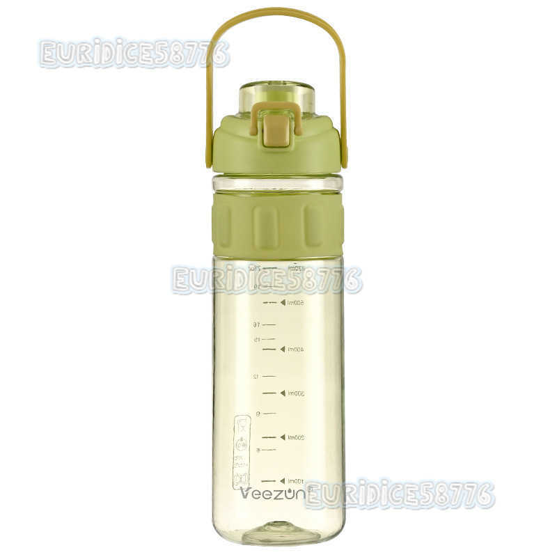 830ml Sports Water Bottle Simple Portable Graduated Student Cup Summer Large Capacity Outdoor Direct Drinking Space Cup H250911