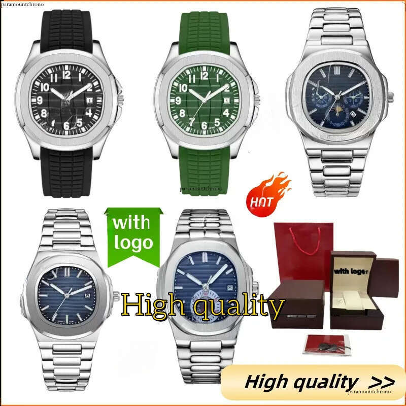 Patel Phillip Man Designer Mens High Quality Mossanite Automatic Women Luxry Quartz Movement Watch Stainless Steel Sapphire 312 1d