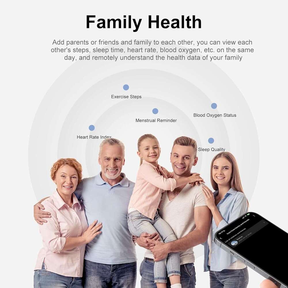 Jojovenusmall Smart Ring for Women & Men - IP68 Waterproof Fiess Tracker with Long Lasting Batteries, 28-Language App, Sleep/Step/Heart Rate Monitor (