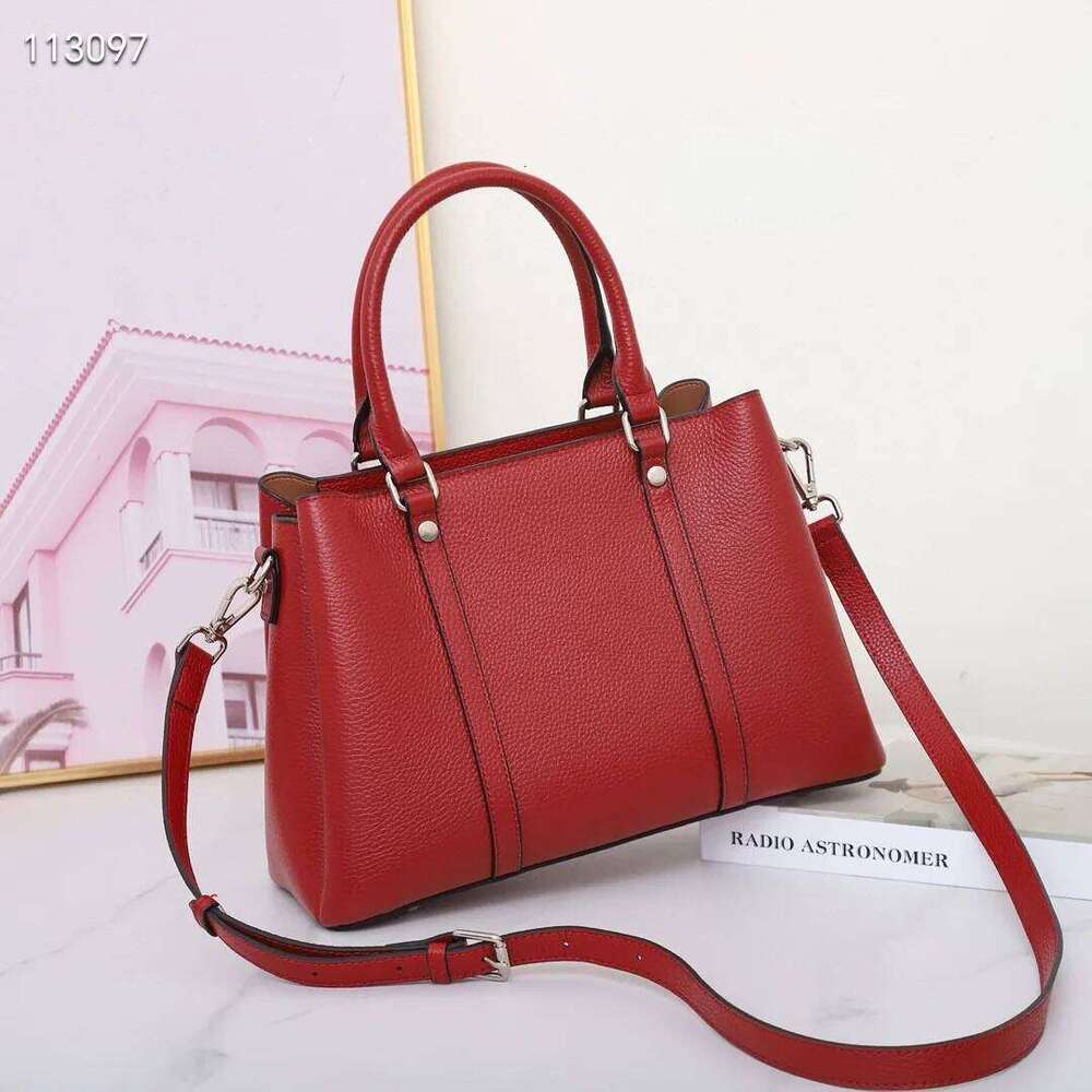 New Genuine Tote Bag Large Cow Leather Handbag Women Fashion Ladies Cowhide Shoulder Or Crossbody Bags