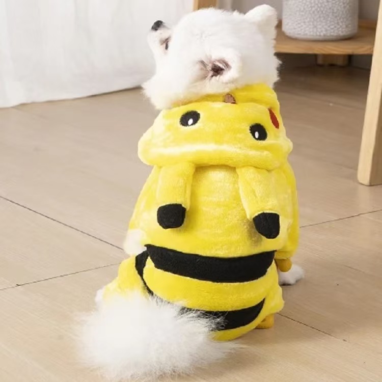 T1183 Dog clothes dinosaur costume warm pet French bulldog Teddy cute four-legged clothes cat small dog clothes transformation costume