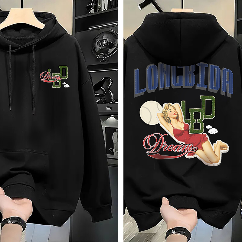 Men's Hoodies Luxurious Design Conventional And Fleece Cotton Warm Print Pattern Fashionable Hip-Hop Classic Birthday Gift Hoodies For Couples An