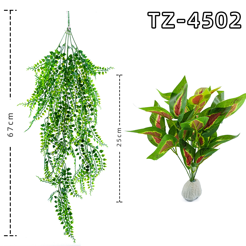 Reptile terrarium decoration Hanging plants Lizard and tortoise ecological tank landscaping set Lazy suit Factory direct sales