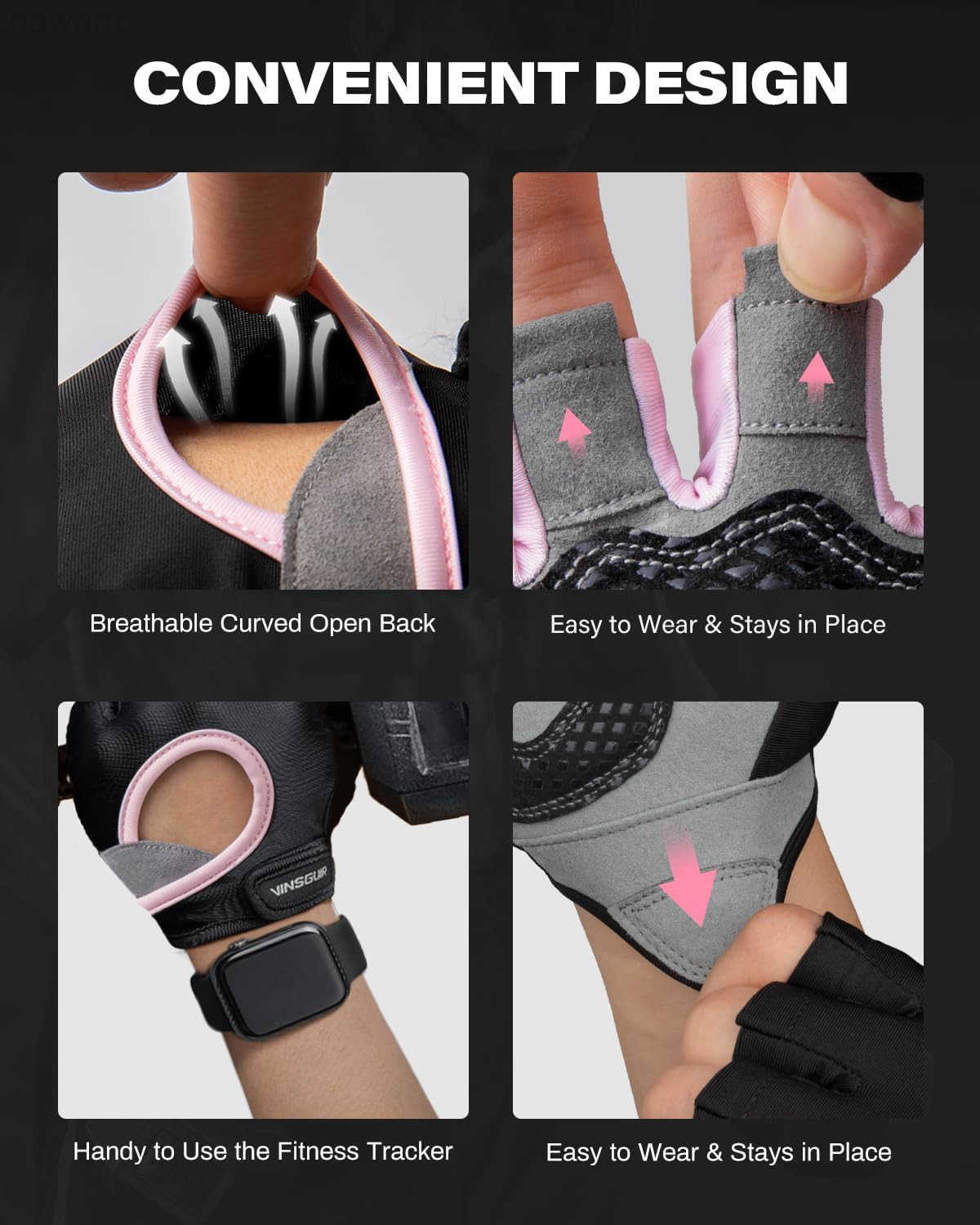 Workout Gloves for Men and Women Weight Lifting Gloves with Excellent Grip Lightweight Gym Gloves for Weightlifting Cycling Exercise Crosstraining Pul