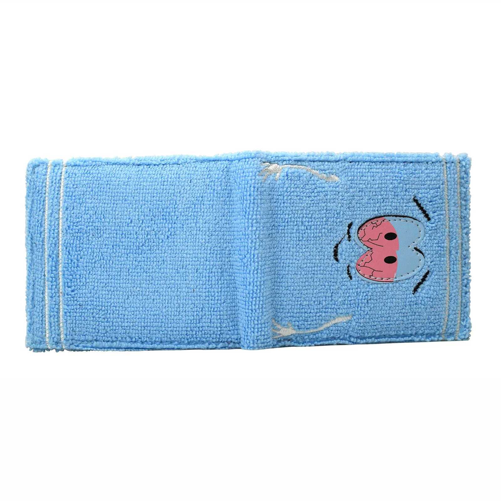 High Quality Funny Cute Cartoon Towel Character BiFold Wallet with Zipper Coin Pocket Short Purse W250911