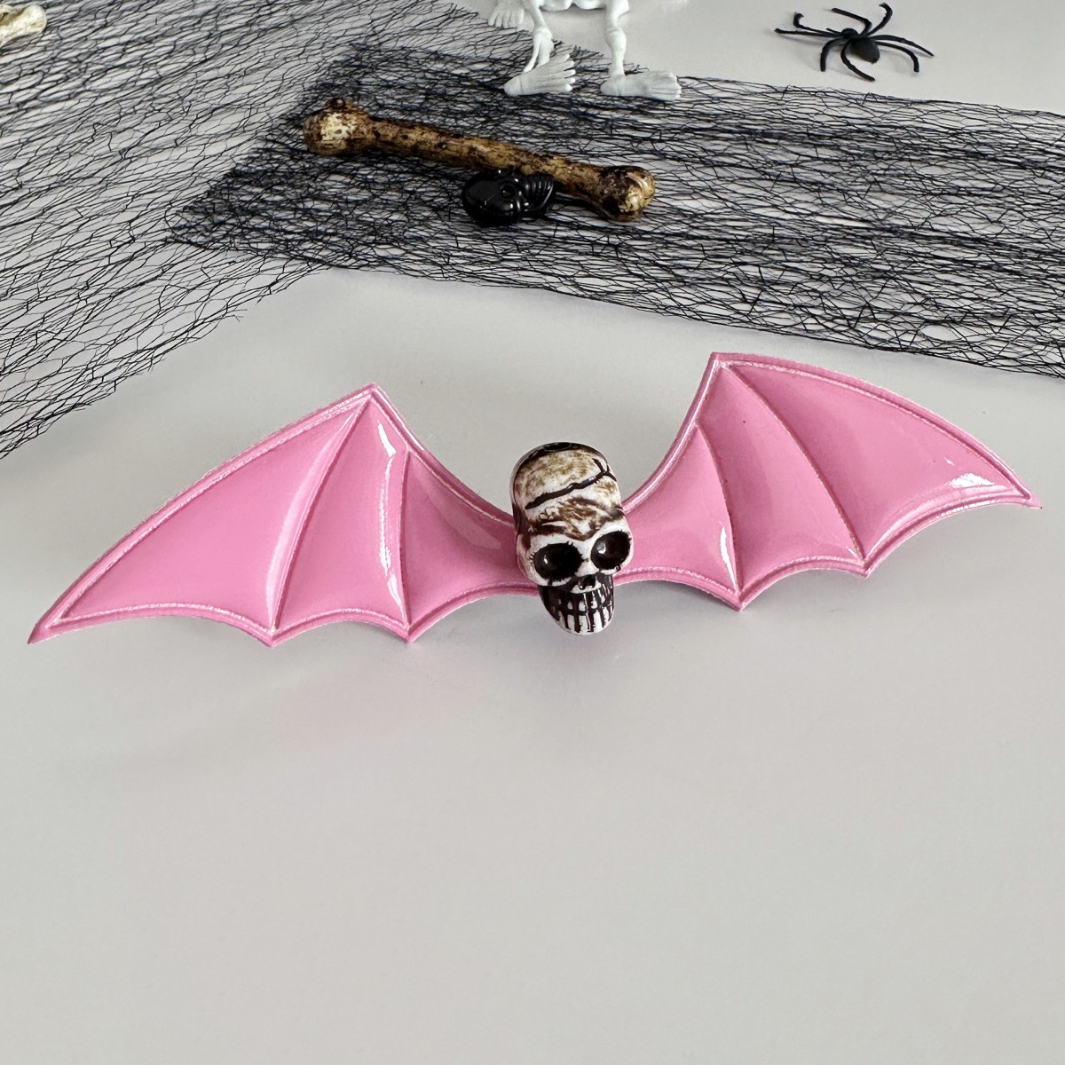 Stage Wear Halloween Hair Accessories - Dark Series Funny Pumpkin Cyclops Devil Bat Wings Side Hair Clips