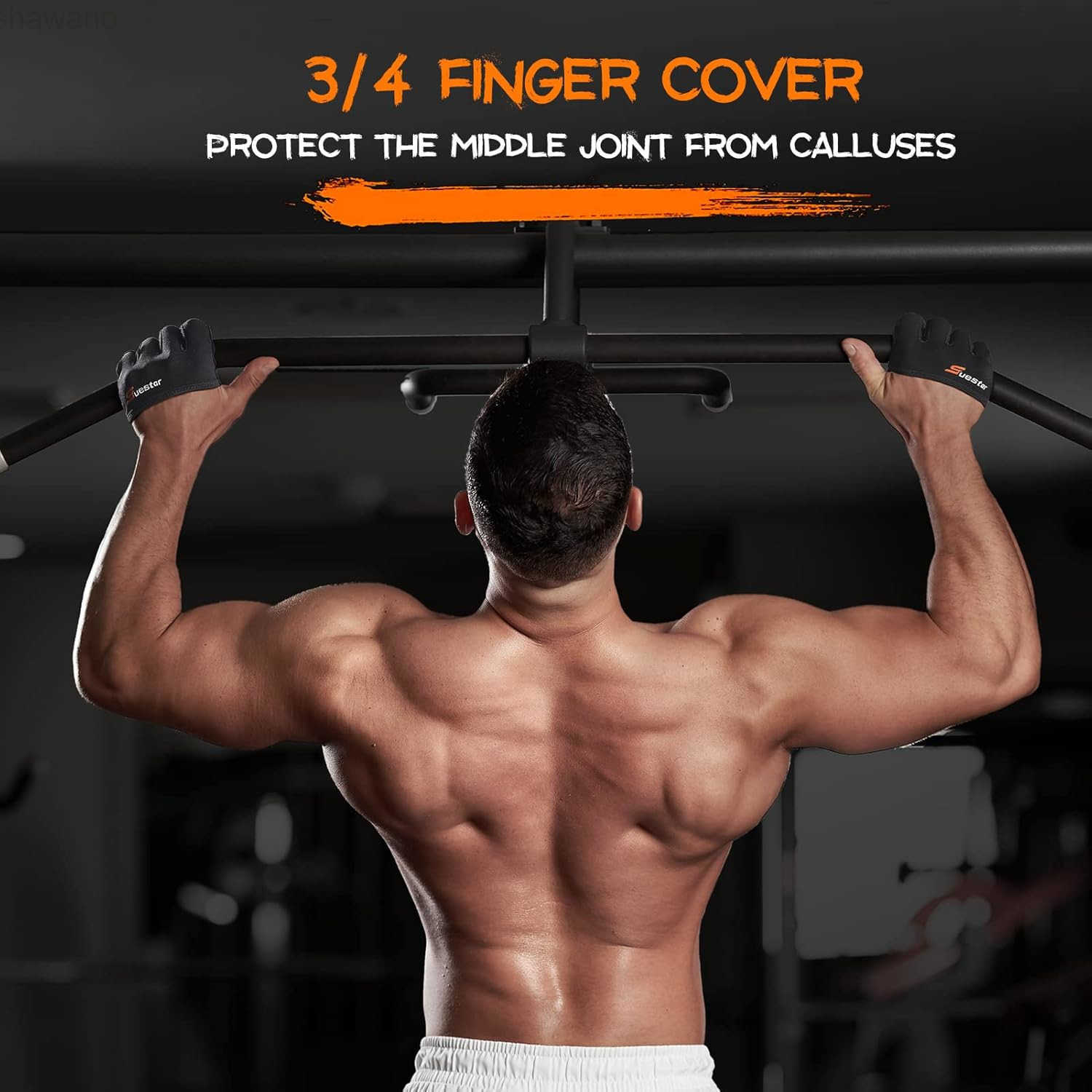 Partial Weight Lifting Gloves 34 Finger Workout Gloves for Men Women Full Palm Protection Silicone Grip Gym for Weightlifting Exercise Fitness Smartwa