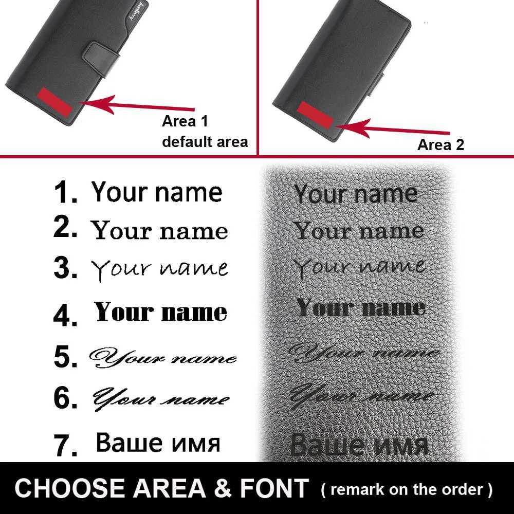 Baellerry Men Wallets Long Style High Quality Card Holder Male Purse Zipper Large Capacity Brand PU Leather Wallet For Men W250911